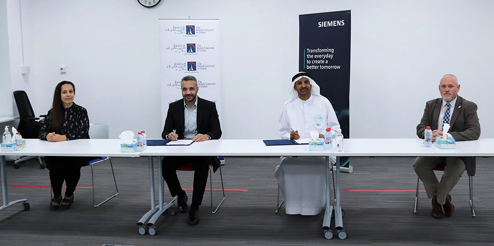 The British University in Dubai and Siemens sign a Memorandum of Understanding
