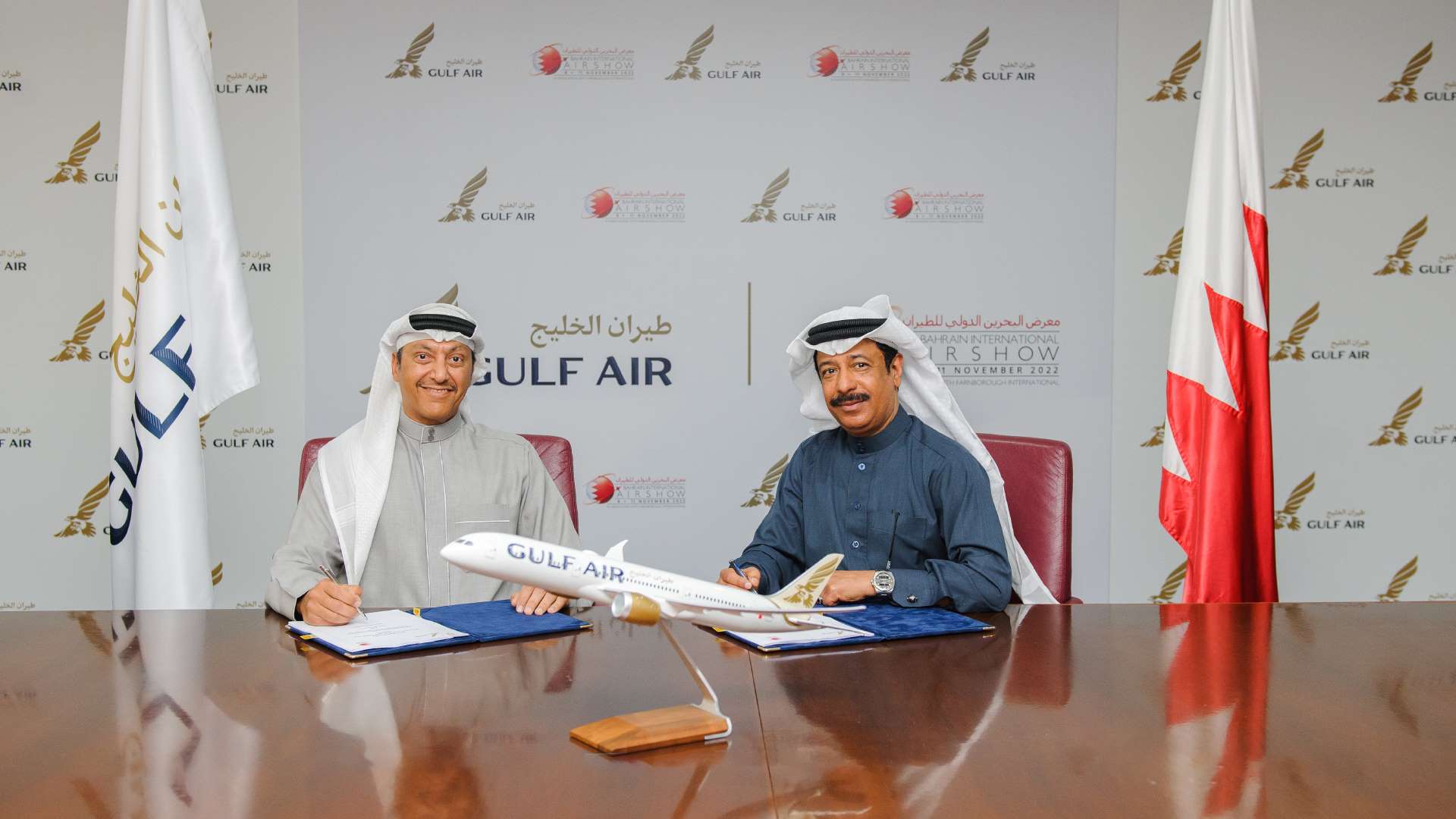 Gulf Air Signs as the Official Carrier of the Bahrain International Airshow 2022 and 2024