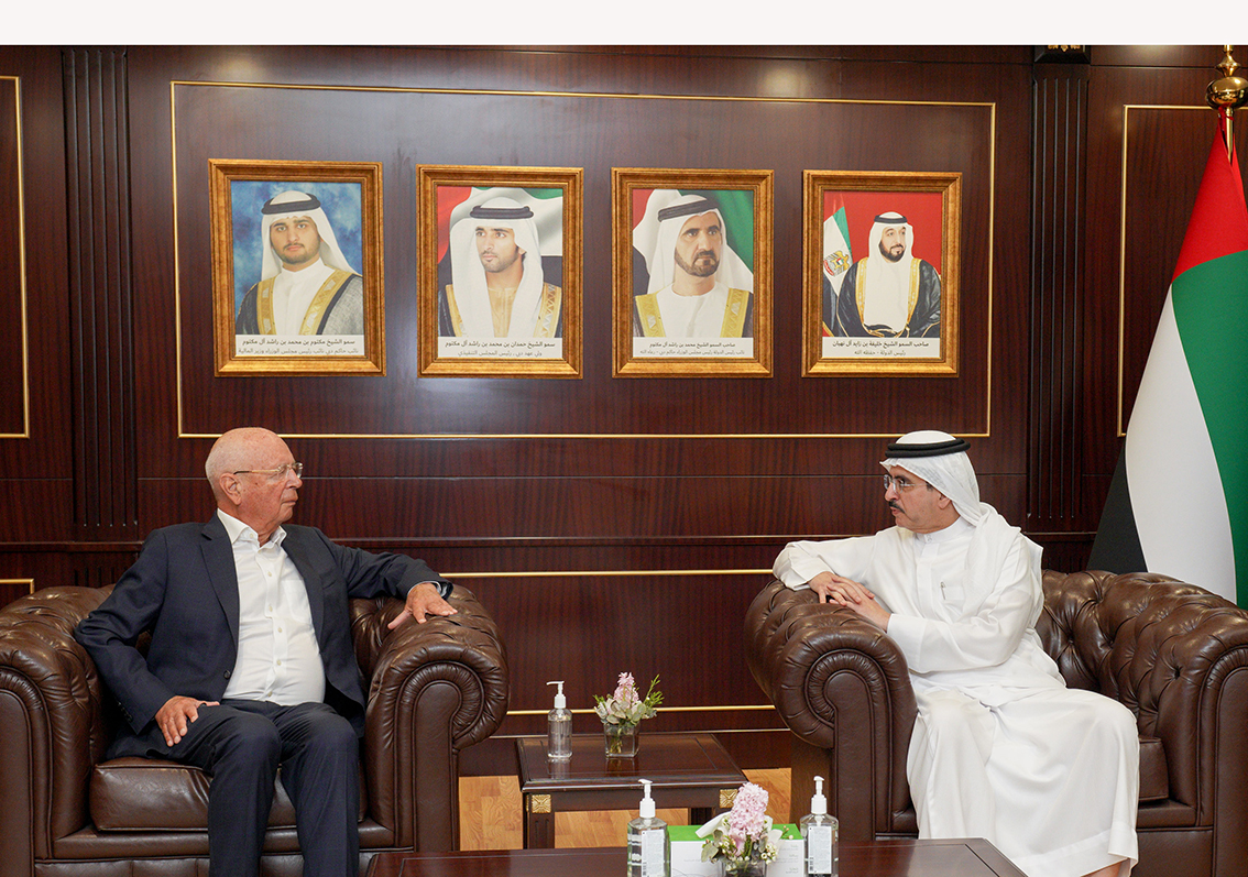 Professor Klaus Schwab visits DEWA