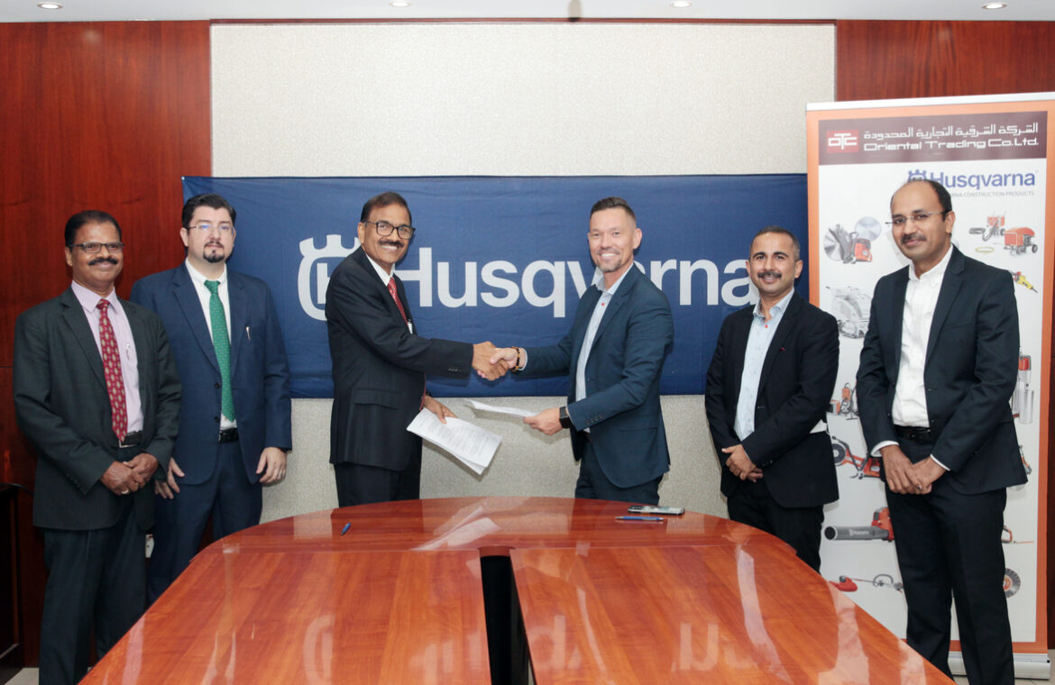 Husqvarna Construction signs agreement with Oriental Trading Company to distribute its surface preparation product portfolio in Qatar