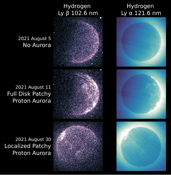 Emirates Mars Mission Discovers New Kind of ‘Patchy’ Mars Proton Aurora