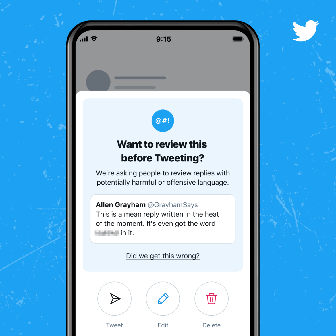 Twitter adds Arabic to ‘Reply Prompts’ feature to encourage people to rethink potentially harmful or offensive replies ￼