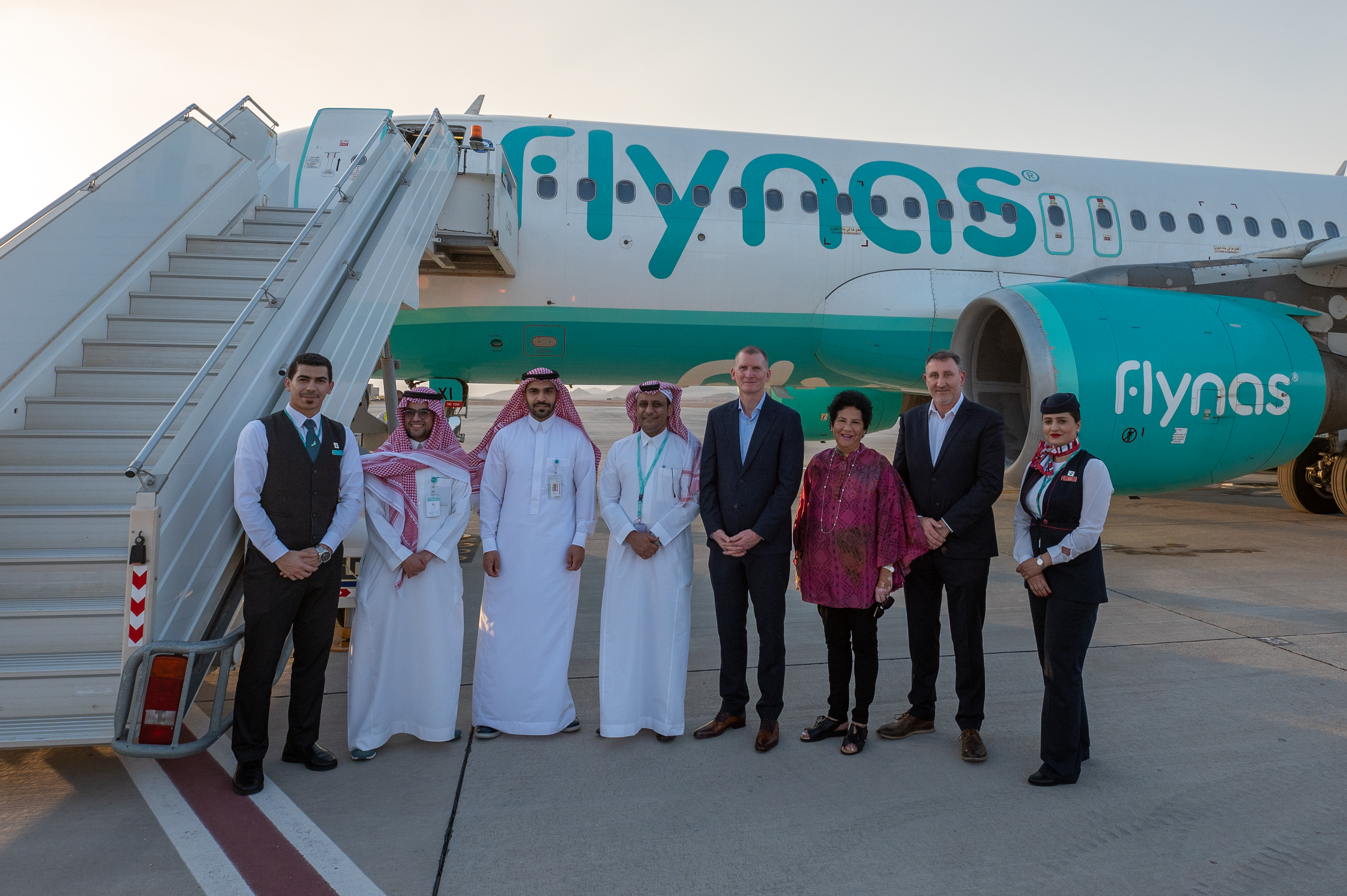ALULA INTERNATIONAL AIRPORT RECEIVED THE FIRST FLYNAS DIRECT FLIGHT FROM CAIRO