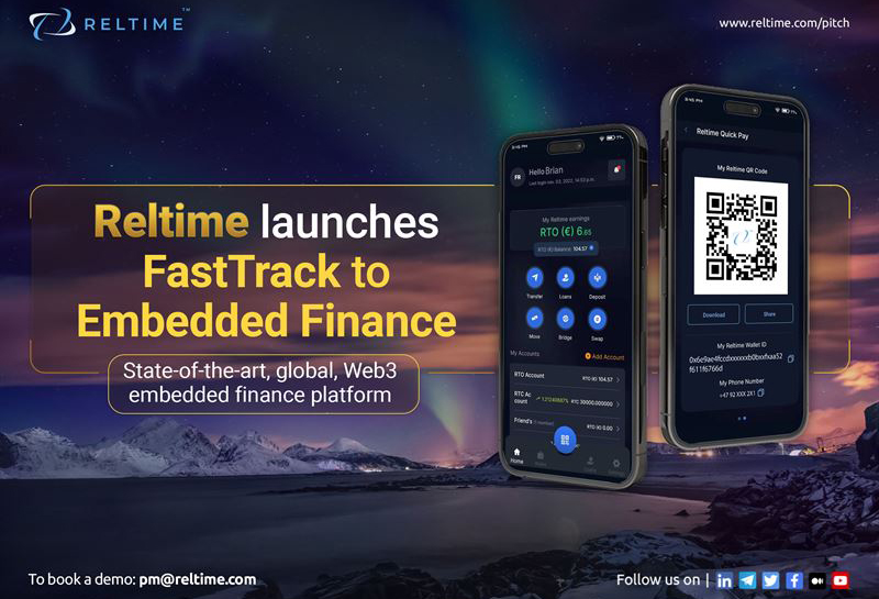Reltime launches state-of-the-art, global, Web3 embedded finance platform
