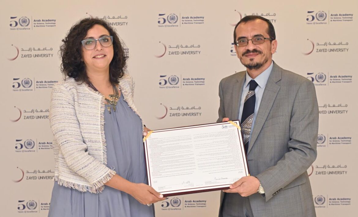 Zayed University and Arab Academy for Science, Technology and Marine Transport to collaborate on research in archaeology and cultural heritage