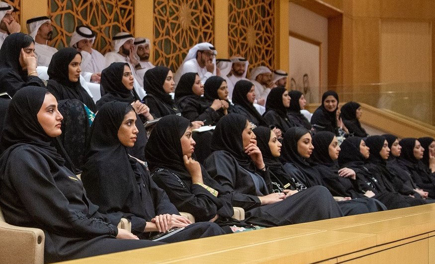 Ministry of State for Federal National Council Affairs organises visits to the FNC for members of Fatima Bint Mubarak Programme and Watani Al Emarat Foundation initiatives