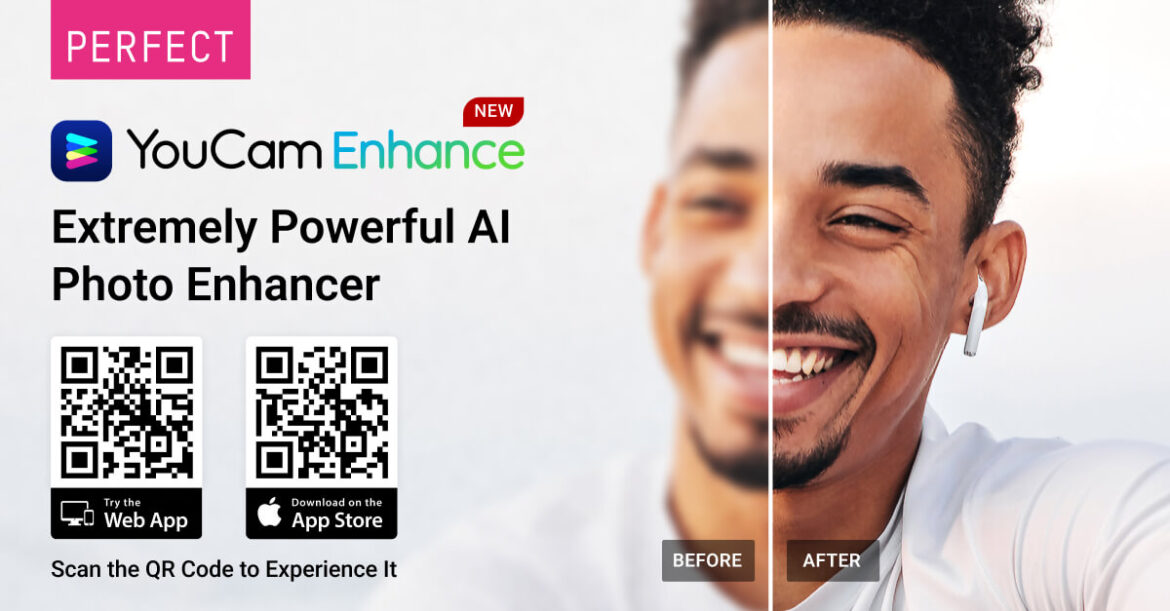 Perfect Corp. Launches All-New ‘YouCam Enhance’ AI-Powered Photo Enhancement iOS Mobile App and Online Web Tool