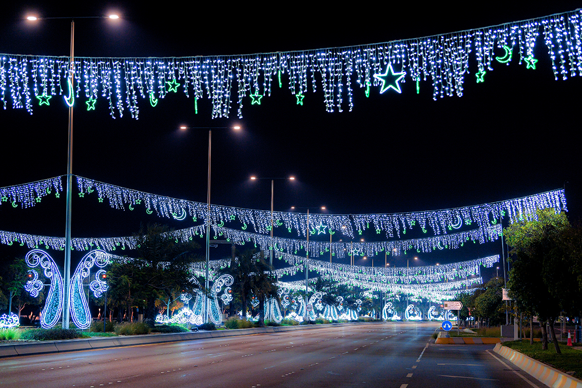DMT Completes Preparations to Welcome Ramadan with Stunning Decorations Across Abu Dhabi Emirate