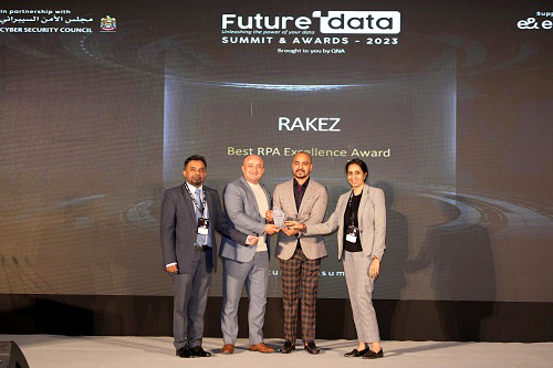 RAKEZ Recognised for Best RPA Excellence During Future Data Summit 2023