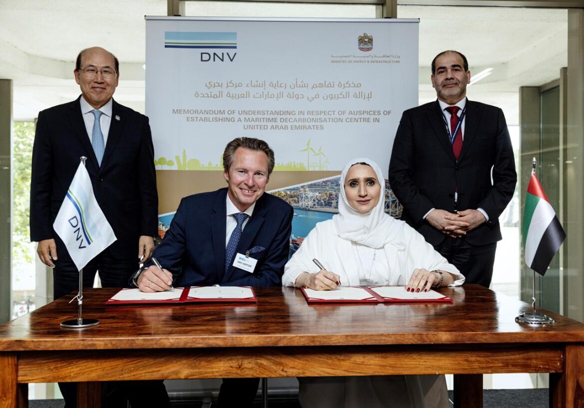 UAE Ministry of Energy and Infrastructure Collaborates with DNV to Establish the Maritime Decarbonization Center