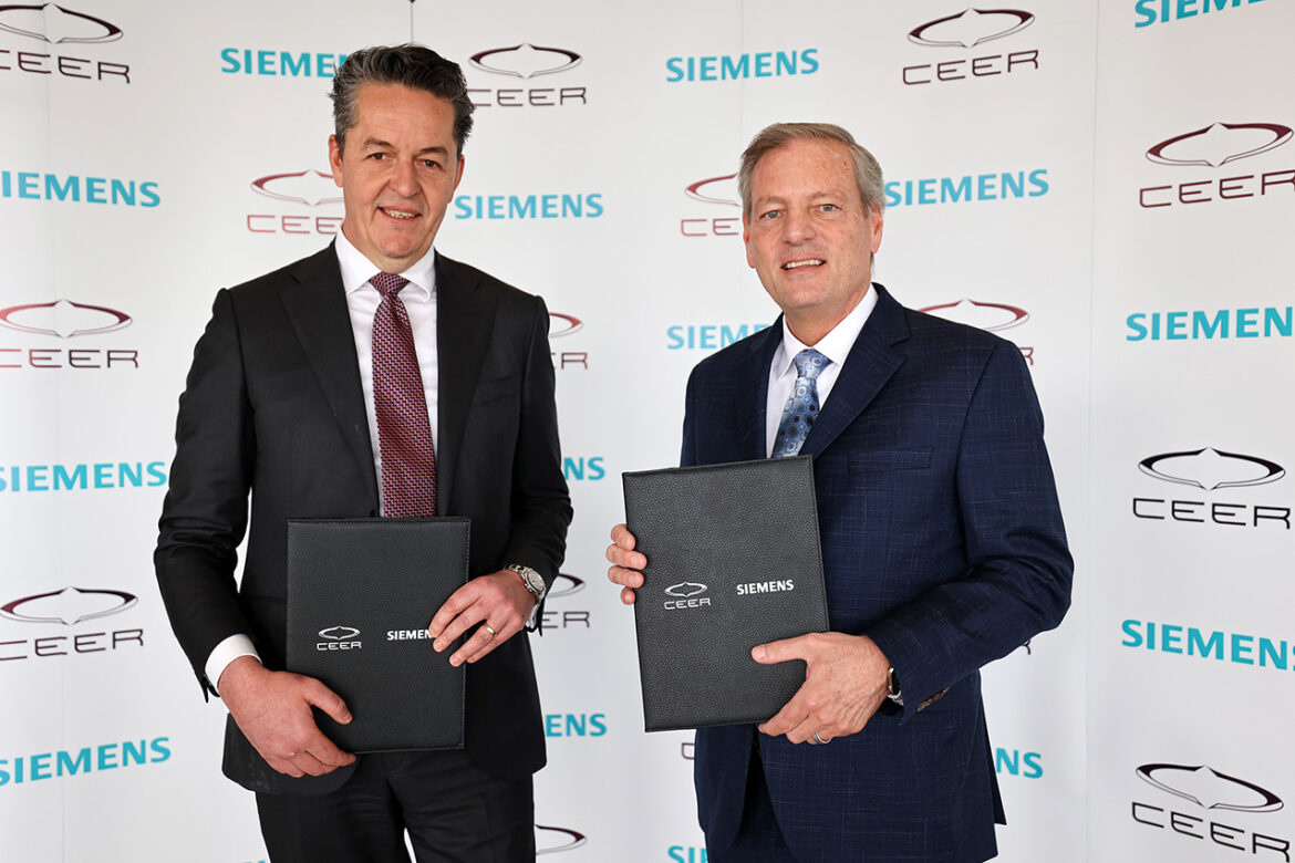 Ceer and Siemens announce collaboration to digitally transform the electric vehicle development process