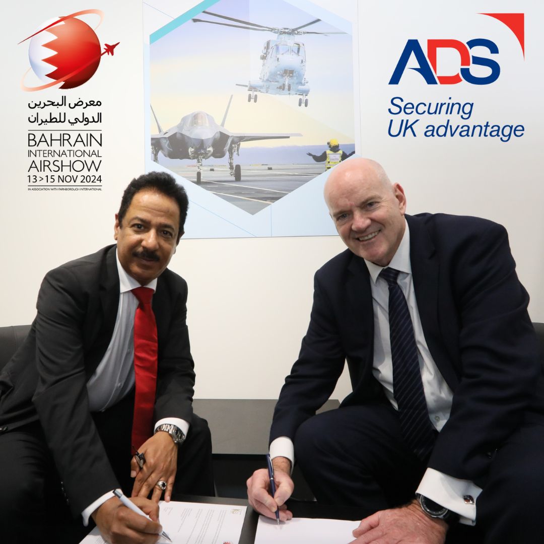 Bahrain International Airshow signs framework with ADS Group to deliver a UK Pavilion at the 2024 event