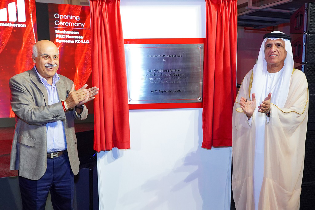 Ruler of Ras Al Khaimah inaugurates Motherson’s wiring harness facility in the Emirate   