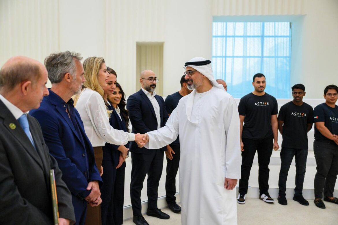 Khaled bin Mohamed bin Zayed receives Active Abu Dhabi team