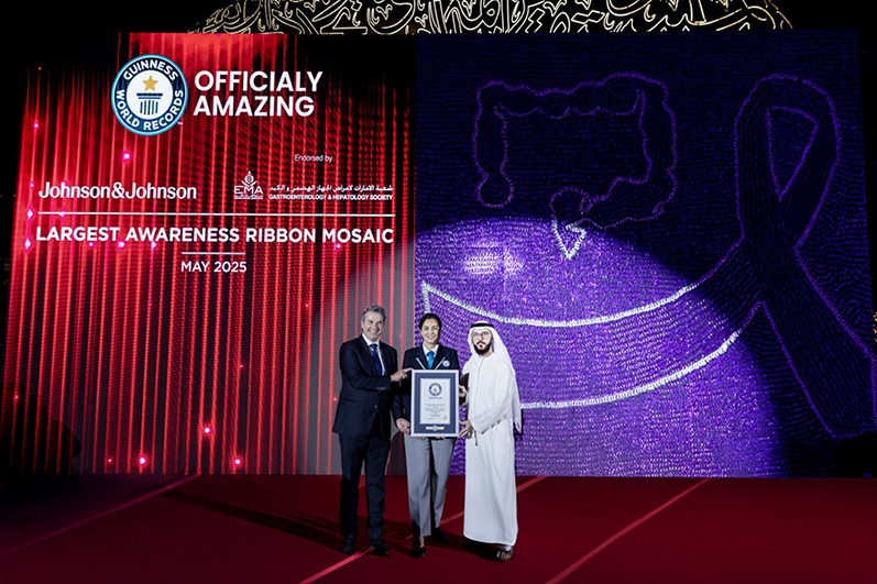 Johnson & Johnson Sets Guinness Record with Largest IBD Awareness Ribbon Mosaic