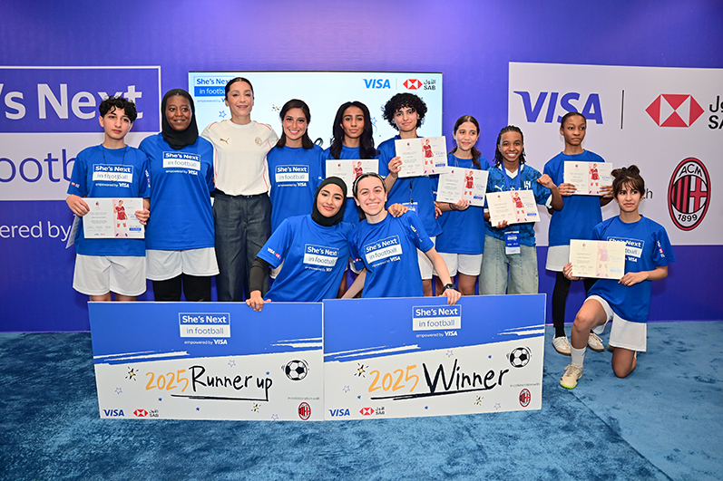 Visa, SAB and AC Milan Women Announce the Winner of She’s Next in Football Program in Saudi Arabia