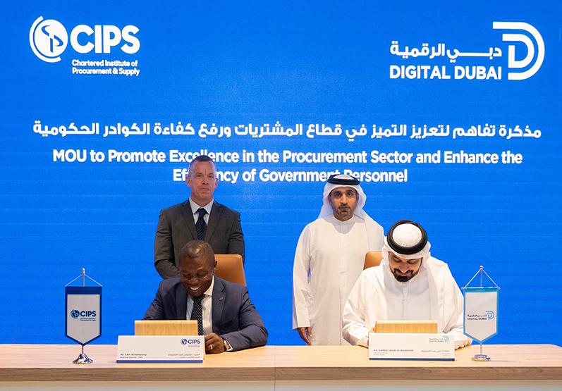 Dubai Digital Authority and CIPS sign MoU to drive procurement excellence and upskilling across government workforce